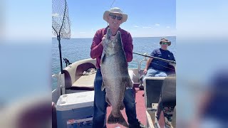 Montana man breaks state record for king salmon catch [upl. by Emmie]