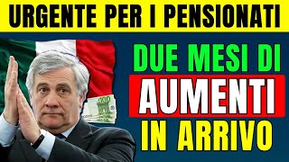 ⚡️URGENTE PER I PENSIONATI 👉 DUE MESI DI AUMENTI E BONUS IN ARRIVO NOVEMBRE E DICEMBRE ✅ VEDIAMOLI [upl. by Arvell]