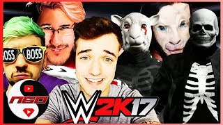 Mr Crainer amp Septiplier vs Ssundee amp Terror 887  WWE 2K17  s6e25 [upl. by Iknarf]