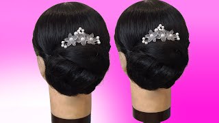 Easy Bun  Beautiful  Hairstyles  Bun  Easy hairstyles hairstyles hairtutorial [upl. by O'Driscoll]