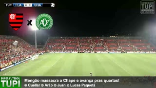 Flamengo 4 x 0 Chapecoense  Oitavas de Final  Copa SulAmericana  20092017 [upl. by Etiragram]