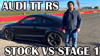 WHAT DIFFERENCE DOES A STAGE 1 REMAP MAKE  TRACK  AUDI TT RS  BEDFORD AUTODROME  ECU REMAPPING [upl. by Etteuqal]