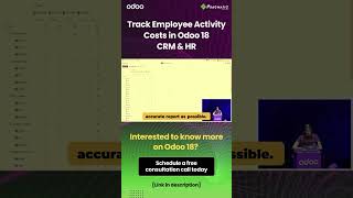 Track Employee Activity Costs in Odoo 18 CRM amp HR [upl. by Kassity]