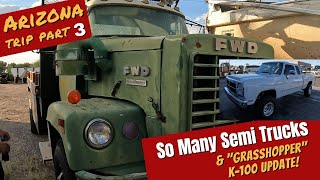 Arizona SEMI TRUCK hunting  FWD Kenworth GMC Dodge PT3 [upl. by Arrek482]