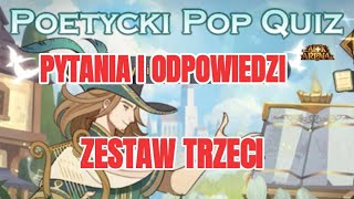 Poetycki pop quiz Zestaw 3  Pytania i odpowiedzi  AFK Arena Polska [upl. by Rellim]