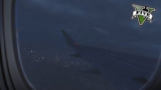 GTA 5  Embraer 175 SS Sandy Shores to LSIA Full Flight HD [upl. by Gerdeen829]