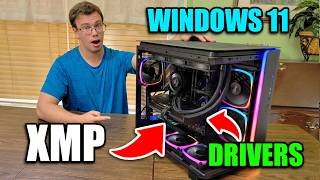 What To Do AFTER Building a Gaming PC 🤔 XMP Drivers amp Windows 11 Install [upl. by Erna533]