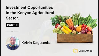 Investment Opportunities in the Kenyan Agricultural Sector  Part II [upl. by Nosnevets]