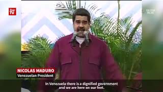 Maduro to Trump “Get your dirty hands off Venezuela” [upl. by Milore363]