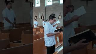 The Seminarians Sing Praise to God During the MidDay Latin Hymn [upl. by Edouard]