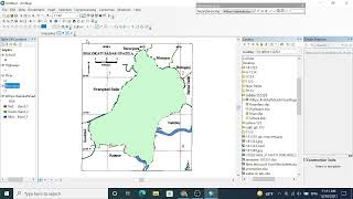 ArcGIS Digitization Creation of shapefile amp Map Layout in Arcgis Bangla [upl. by Lanie684]