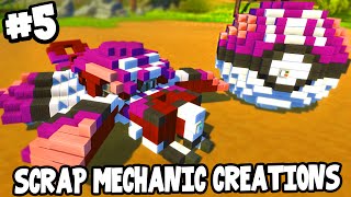 Scrap Mechanic CREATIONS  FLYING MASTER BALL 5 WAshDubh  Gameplay [upl. by Nodnart]