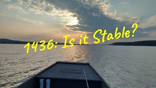 1436 Jon Boat Stability Can You Fish From a Deck [upl. by Braden]