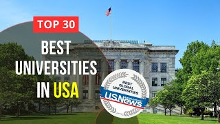 Top 30 Best Universities in USA  US News University Rankings [upl. by Zuzana]