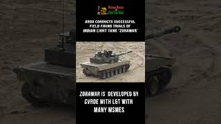 DRDO Fires Indian Light Tank ‘Zorawar’ Successfully shorts [upl. by Lednek]