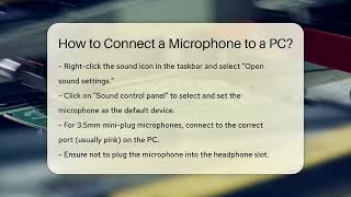 How to Connect a Microphone to a PC  LearnToDIY360com [upl. by Nicolas]