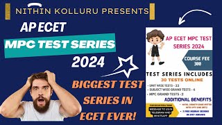 AP ECET MPC TEST SERIES 2024 AP ECET 2024 COACHING ONLINEAP ECET 2024 SYALLABUS AP ECET 2024 DATE [upl. by Akemyt]