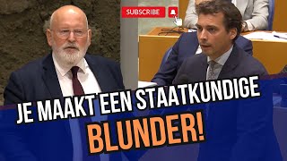 Baudet Onenigheid met Timmermans over het staats noodrechtDit slaat helemaal nergens op [upl. by Leftwich326]