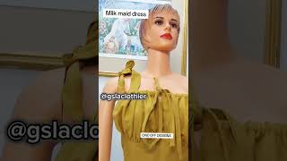 milkmaid dress fashion fashiondesigner sewing tailor howtosew styles tutorial milkmaid diy [upl. by Keram]