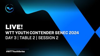 LIVE  T2  Day 3  WTT Youth Contender Senec 2024  Session 2 [upl. by Weiler849]