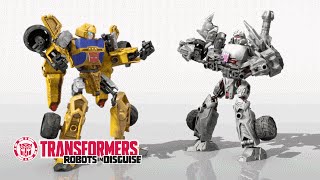 Transformers ConstructBots  Switcheroo  Transformers Official [upl. by Reffinnej]