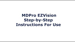 MDPro EZ Vision Laryngoscope Instructions for Use [upl. by Lacefield562]