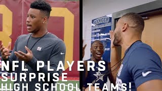 NFL Players Surprise High School Football Teams [upl. by Bascio]