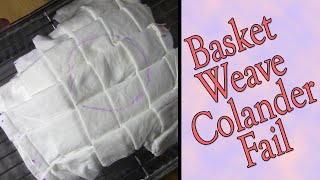 Tie Dye Basket Weave quotColanderquot Style Ice Dye Colander [upl. by Heydon553]