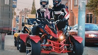 Quad ride  Jinling 300cc Street quadstreet atv [upl. by Aileno]