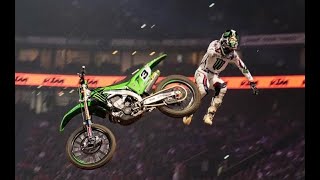 2021 Paris SX Romain Febvre HUGE CRASH [upl. by Shiller617]