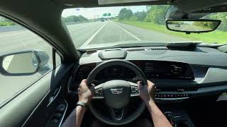 2025 Cadillac XT4 Sport 20T POV Test Drive Acceleration Driving Impressions [upl. by Bil]