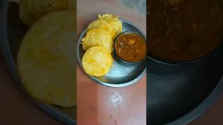 Dhuska Aur Aloo Chane Ki Sabji viralshort trending reels dhuska food [upl. by Gaudet669]