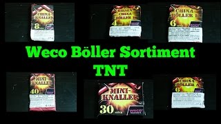 Weco TNT Mega Böller Sortiment Kat II  Pyrocheck Silvester Feuerwerk Full HD [upl. by Tootsie]