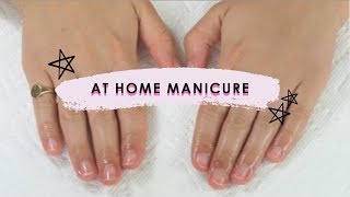 How to get the best manicure at home  classy rich girl aesthetic on a budget [upl. by Nageek]