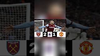 West Ham United 2 vs 1 Manchester United All Goals amp Highlights Premier Liga Inggris short [upl. by Grote53]