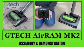 Gtech AirRam MK2 Cordless Vacuum Cleaner Assembly amp Demonstration [upl. by Raman]