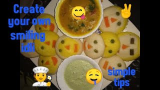 INTERESTING SMILEY IDLI for KIDS from Shobhas Kitchen [upl. by Lrigybab]