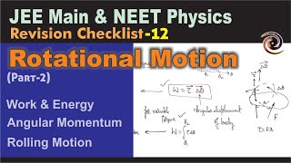 Rotational Motion Part2  Revision Checklist 12 for JEE Main amp NEET Physics [upl. by Hutton]