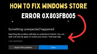 How to Fix Windows Store Error 0x803FB005 on Windows 11 [upl. by Kerwinn]