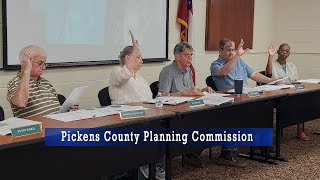 Pickens County Planning Commission  September 9 2024 [upl. by Rhett]