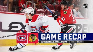 Canadiens  Blackhawks 1222  NHL Highlights 2023 [upl. by Rilda738]