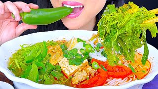 Asmr Mukbang  Crab amp Shrimp Seafood Noodles with Giant Jalapeno Pepper  Eating Sounds  ASMR Phan [upl. by Atiluap845]