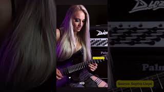 BULLET FOR MY VALENTINE  TEARS DONT FALL  Guitar Shred By Sophie Lloyd guitar guitarcover [upl. by Snider]