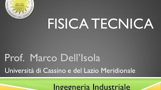 Fisica Tecnica Lezione 22a [upl. by Brieta294]