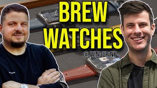 BREW Watches with Jonathan Ferrer Founder amp Designer of Brew at Windup Metric Retrograph 8bit [upl. by Megan]