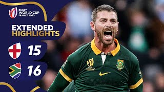 Pollard completes late comeback  England v South Africa  Rugby World Cup 2023 Extended Highlights [upl. by Heindrick]