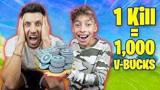 Every Kill  1000 V Bucks in Fortnite Dad Freaks Out  Royalty Gaming [upl. by Richman]