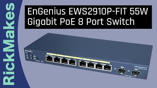 EnGenius EWS2910PFIT 55W Gigabit PoE 8 Port Switch [upl. by Aicre]