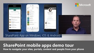 SharePoint Mobile App  Your Intranet in Your Pocket [upl. by Ofella]