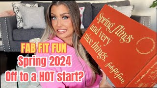 FAB FIT FUN SPRING 2024 BOX  FAB FIT FUN FUN OR FLOP  HOTMESS MOMMA MD [upl. by Ennywg]